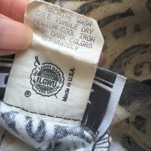 Toni Petite Vintage USA Union Made Boho 80s Wide Leg Capri Pants Size Medium - Picture 7 of 7